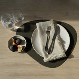Nupo Curve Recycled Leather Placemat Caviar