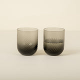 Set of 2 Optic Smoke Tumblers