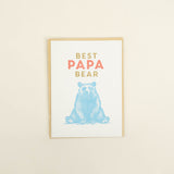 Papa Bear Letterpress Card