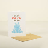 Papa Bear Letterpress Card 1