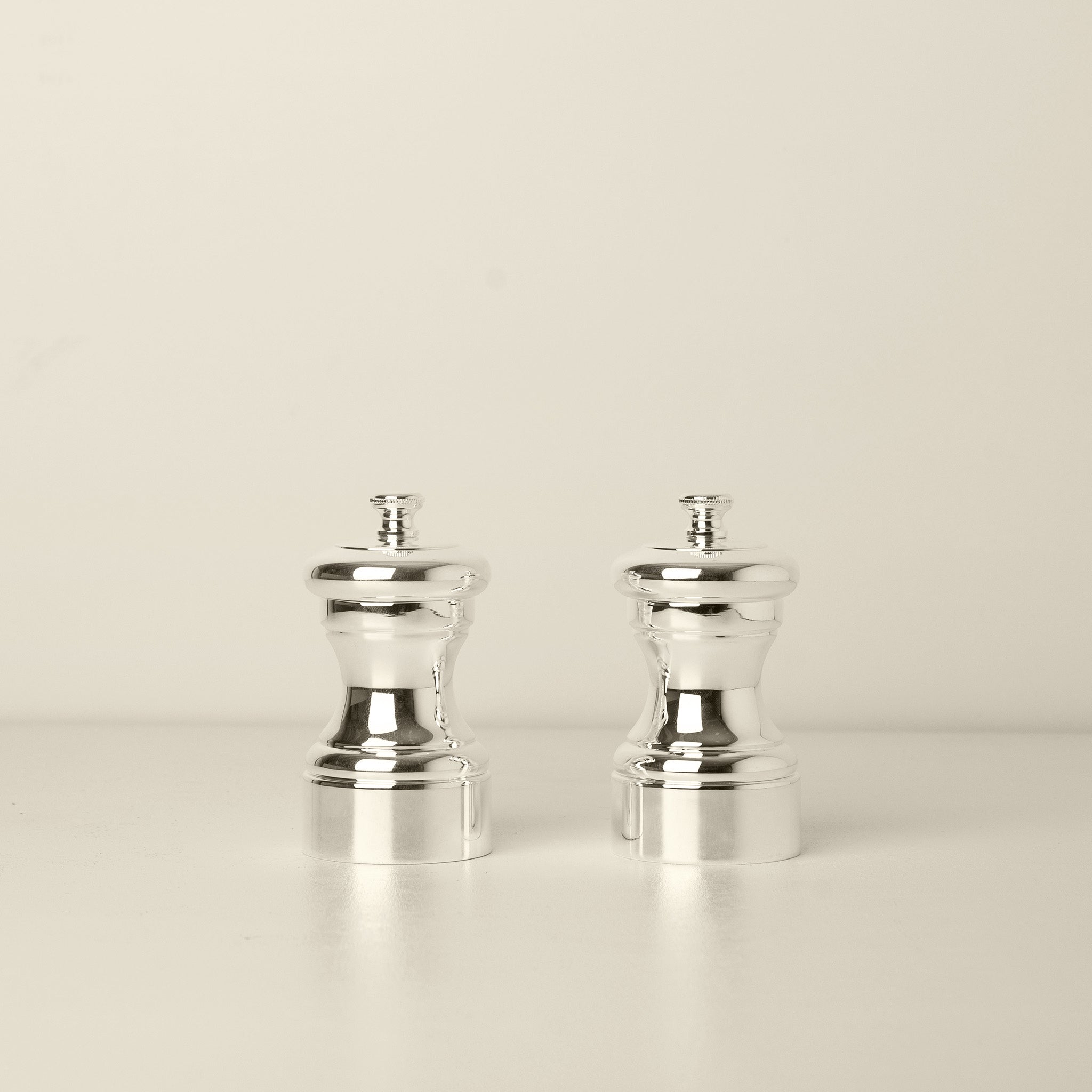 Mignonette Silver Plated Salt + Pepper Grinders
