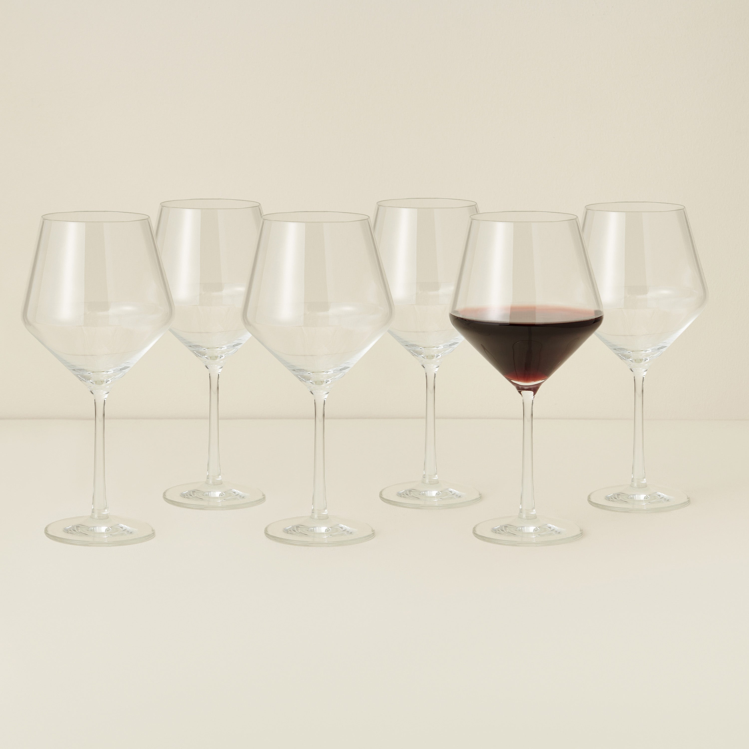 Pure Burgundy Glass Set of 6