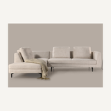 August Dormeuse Sectional, Left Facing
