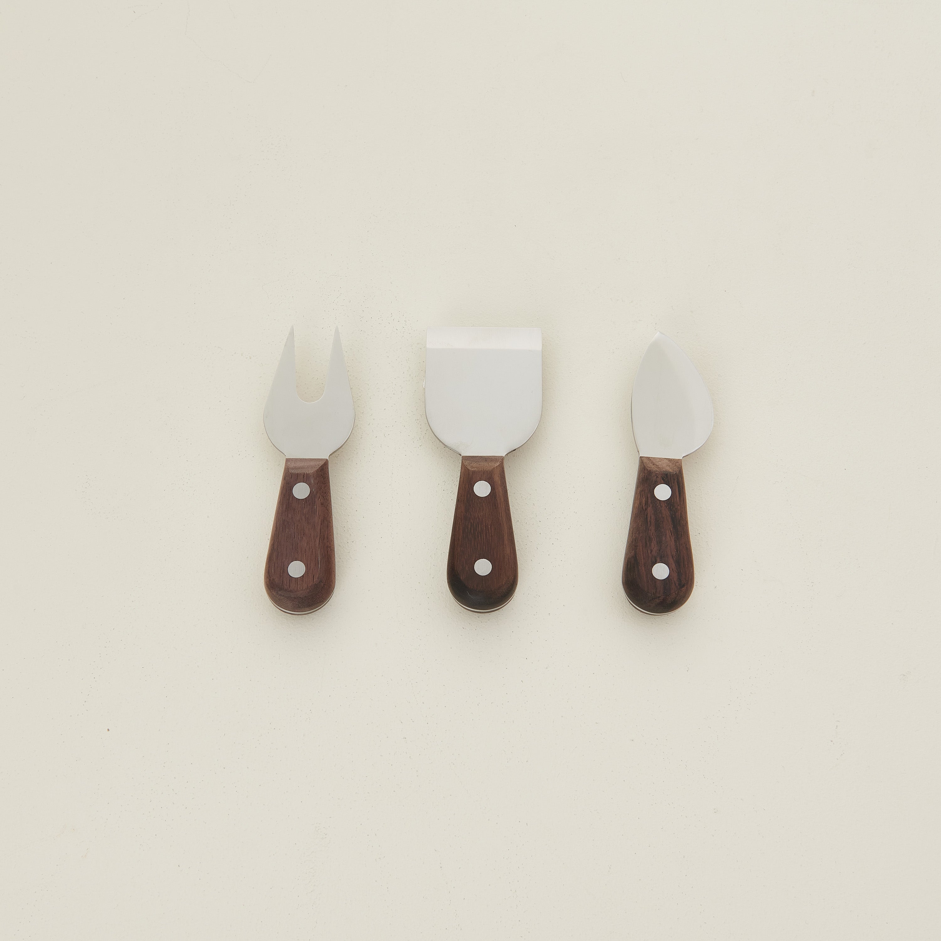 Rosewood Cheese Knives, Set of 3