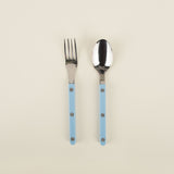 Children’s Fork & Spoon Set, Light Blue