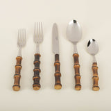Panda 5-Piece Place Setting,  Dark Bamboo