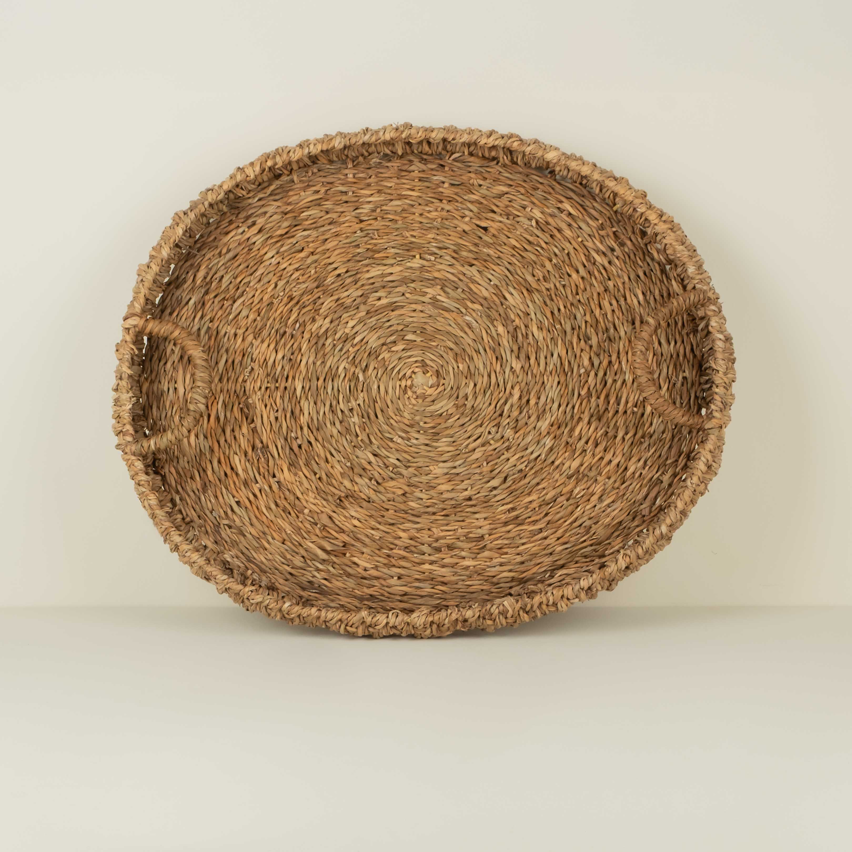 Seagrass Oval Tray