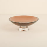 Silhouette Pedestal Fruit Bowl, Caramel