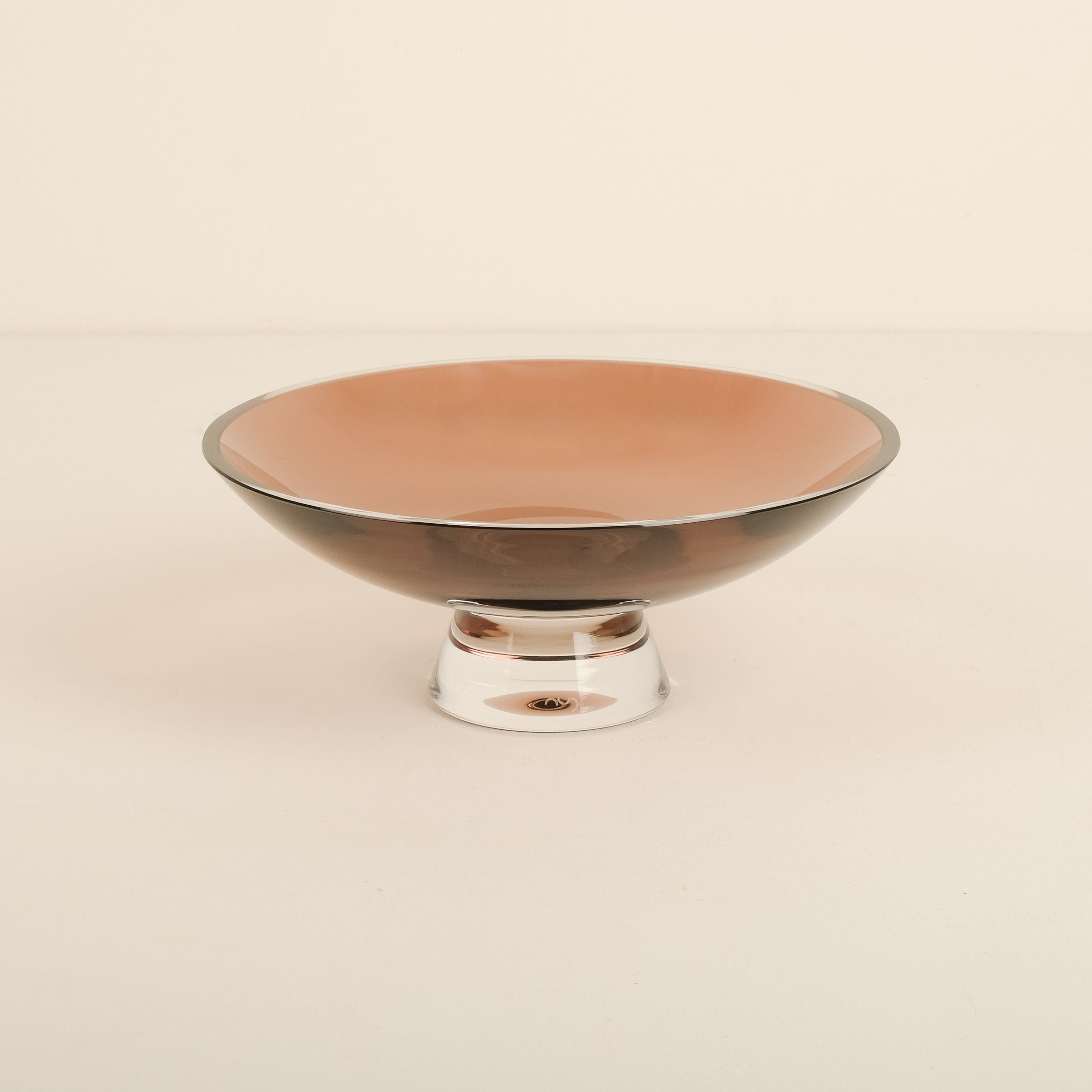 Silhouette Pedestal Fruit Bowl, Caramel
