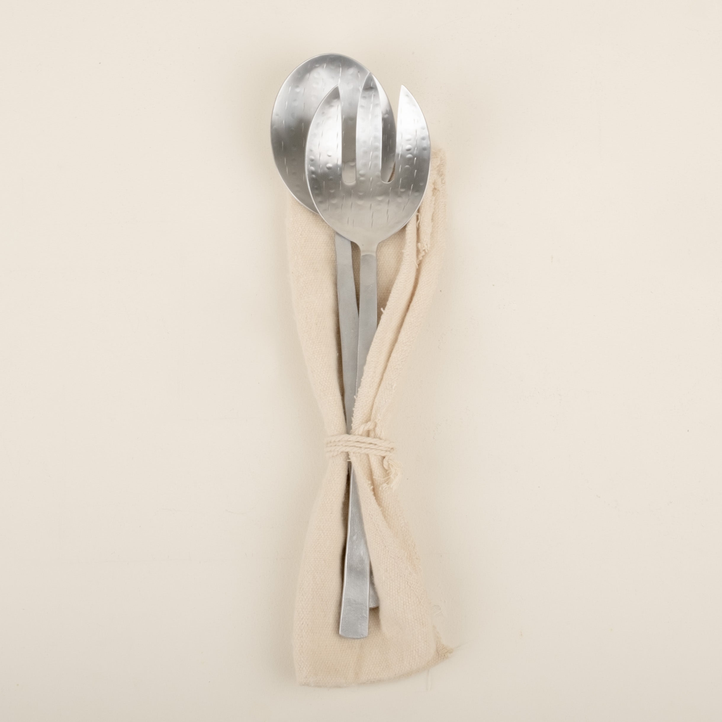 Slate Stainless Salad Servers Lifestyle 1