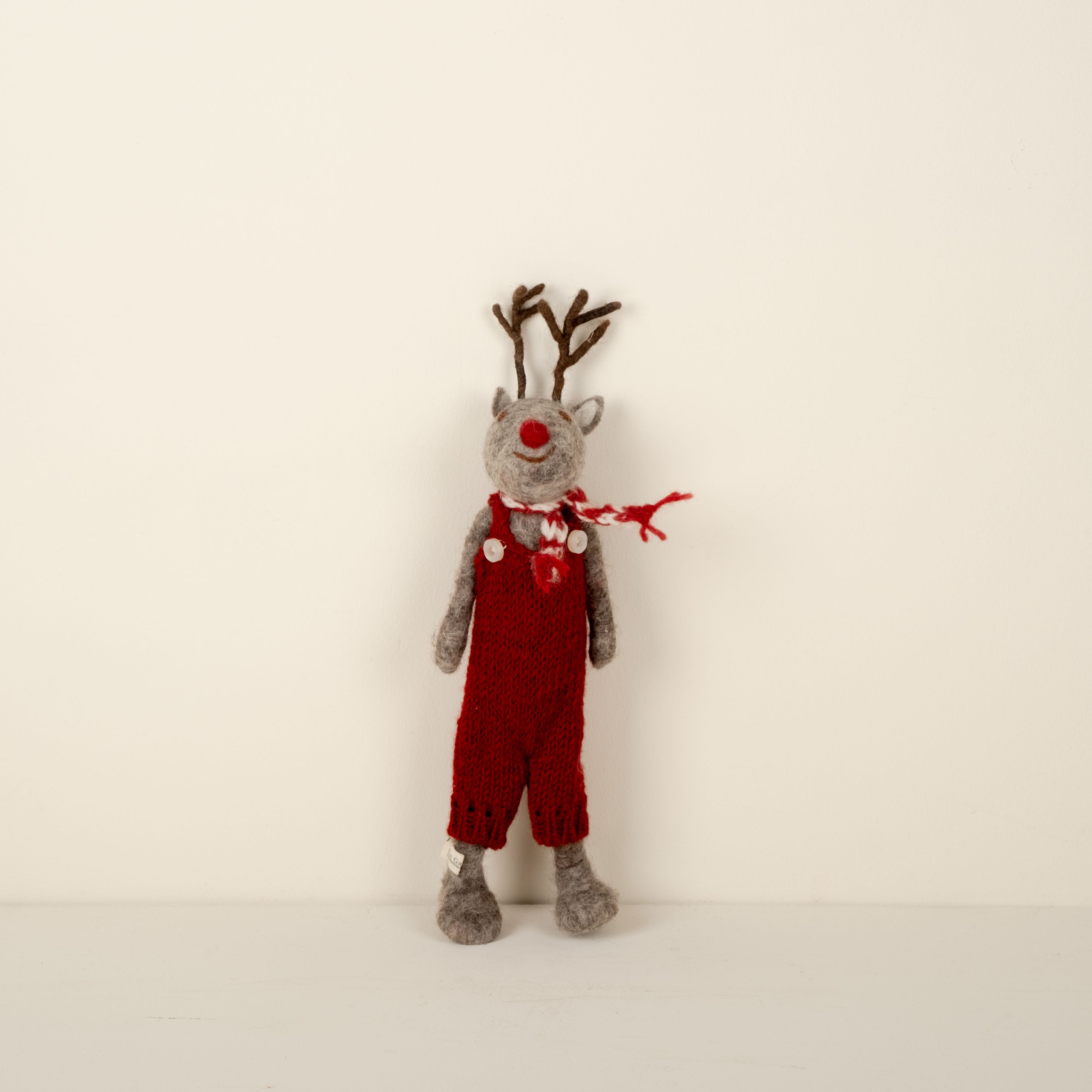Small Felt Rudolf Mouse, 27cm