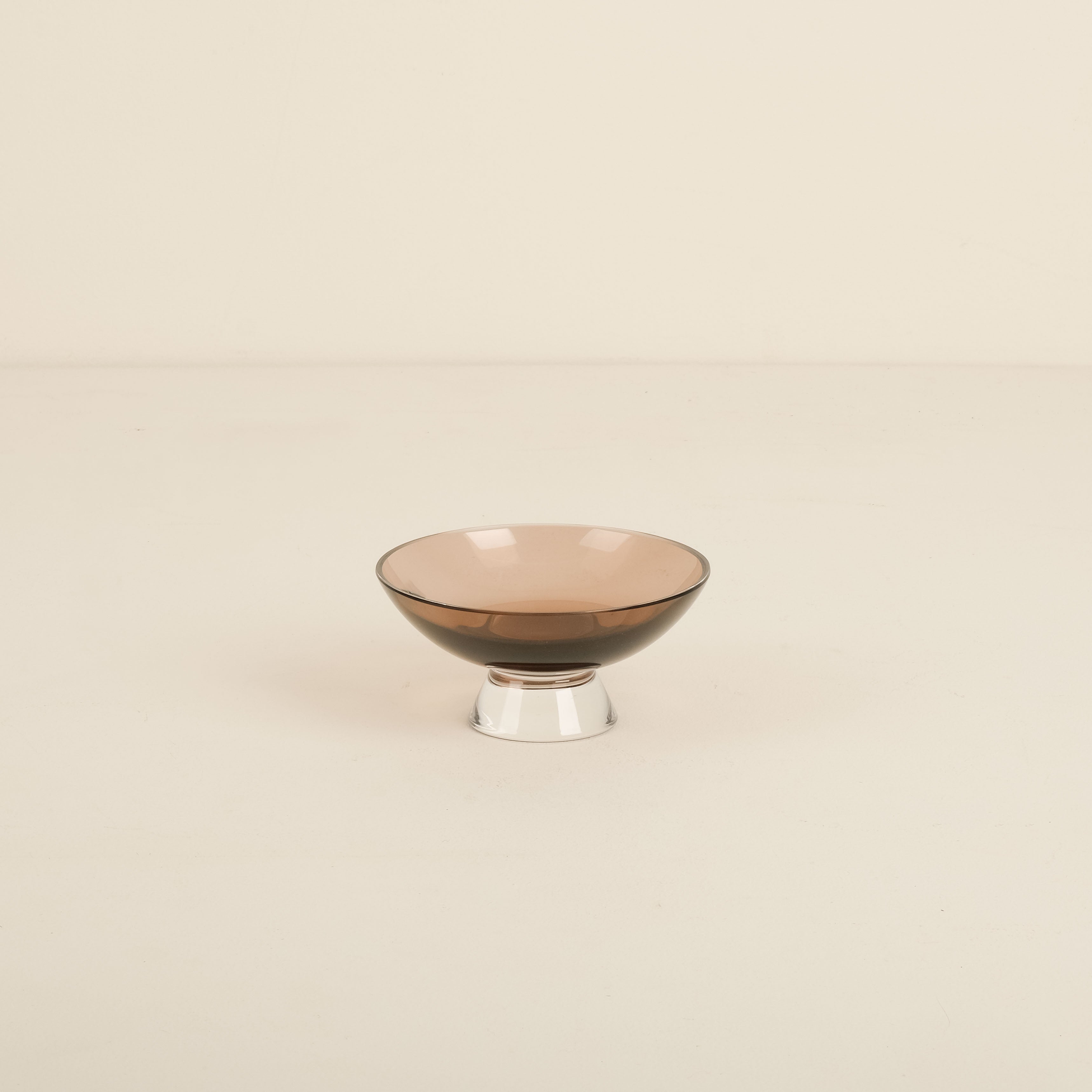 Small Silhouette Pedestal Bowl, Caramel