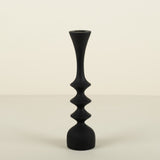 Spool Small Ebonized Ash Candlestick 1