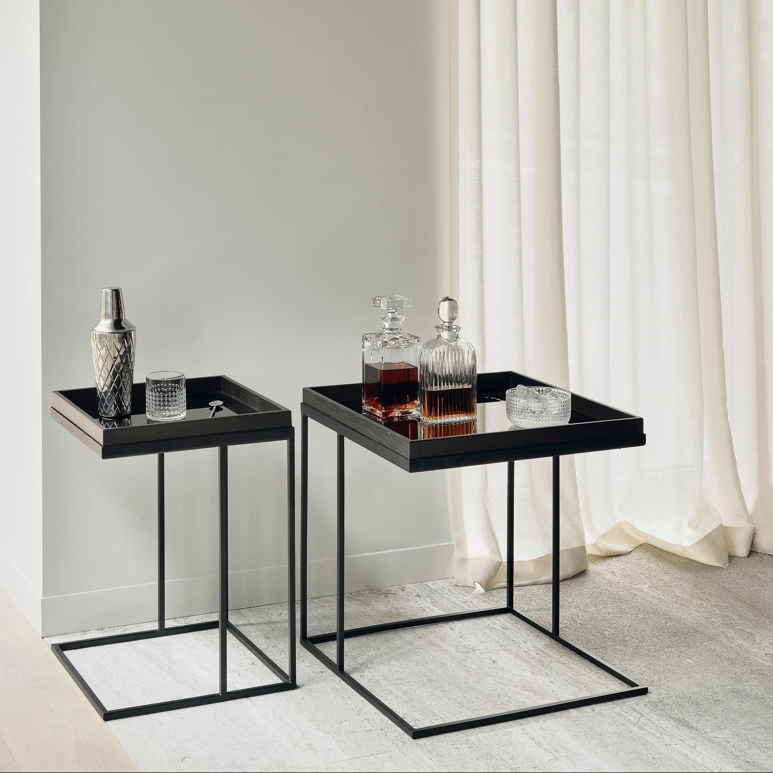 Square Tray Side Table