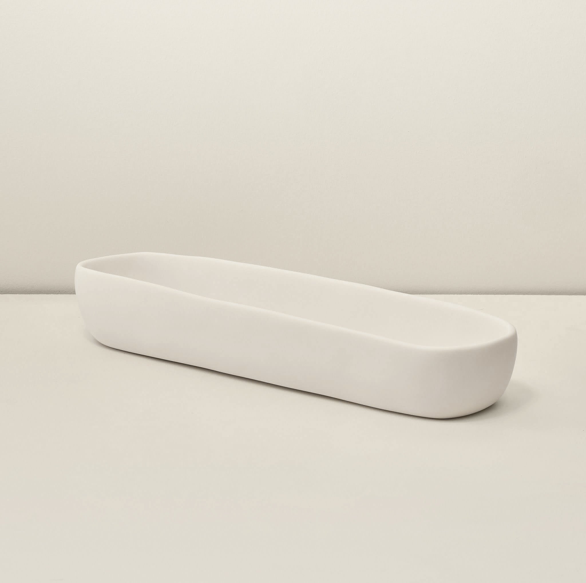 White Resin Short Trough