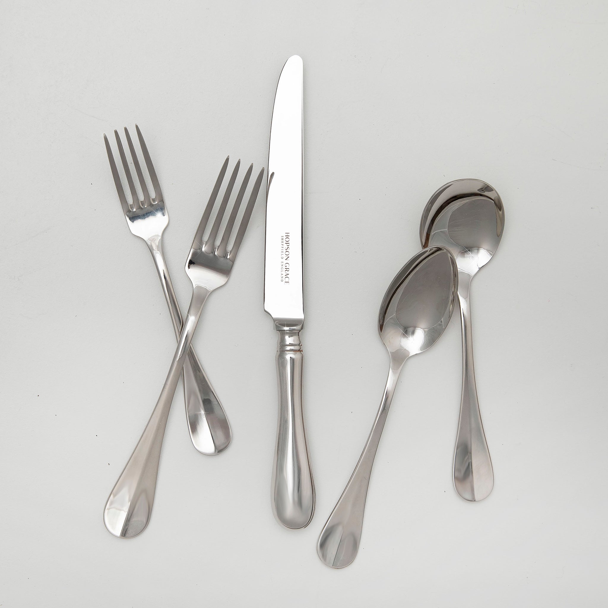 Trinity Stainless Steel 5-Piece Place Setting