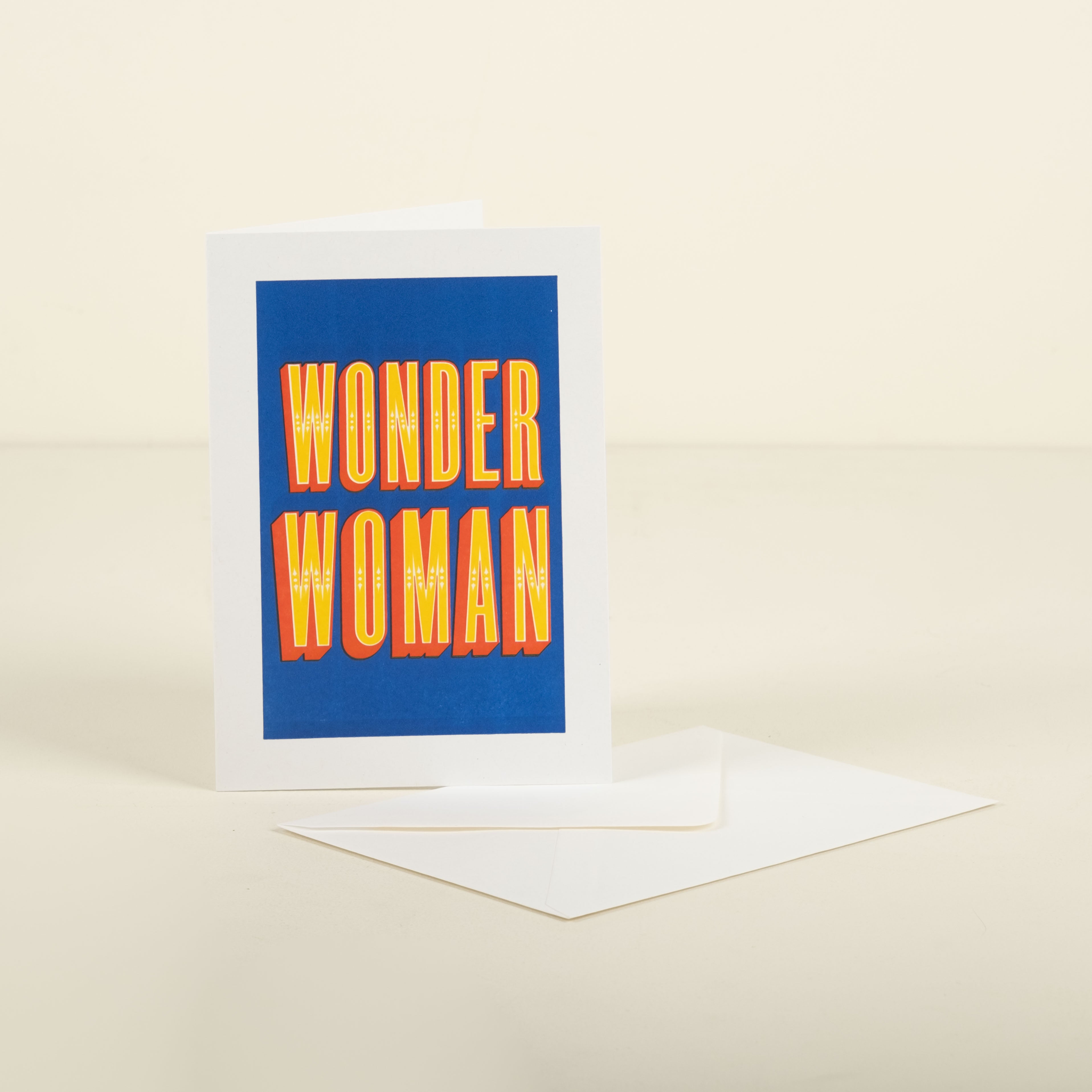 Wonder Woman Letterpress Card 1