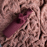 Criss Cross Wine Sleeve, Rosewood