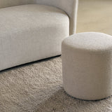 FLOOR MODEL | Small Barrow Pouf, Off White