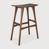 FLOOR MODEL | Osso Bar Stool, Varnished Teak