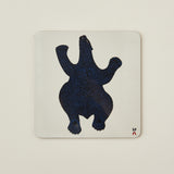 Assorted Square Coasters, Set/4