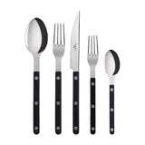 Bistrot 5-Piece Place Setting, Black