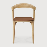 Bok Dining Chair, Oak with Cognac Leather