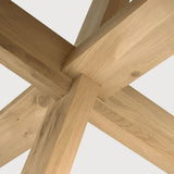 Oak Circle Dining Table 64"
