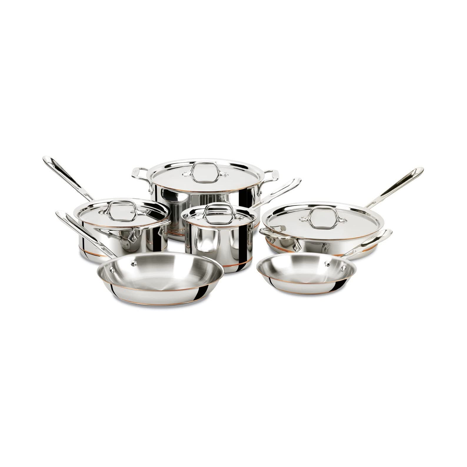 All-Clad Copper Core Collection, 10-Piece Stainless Set