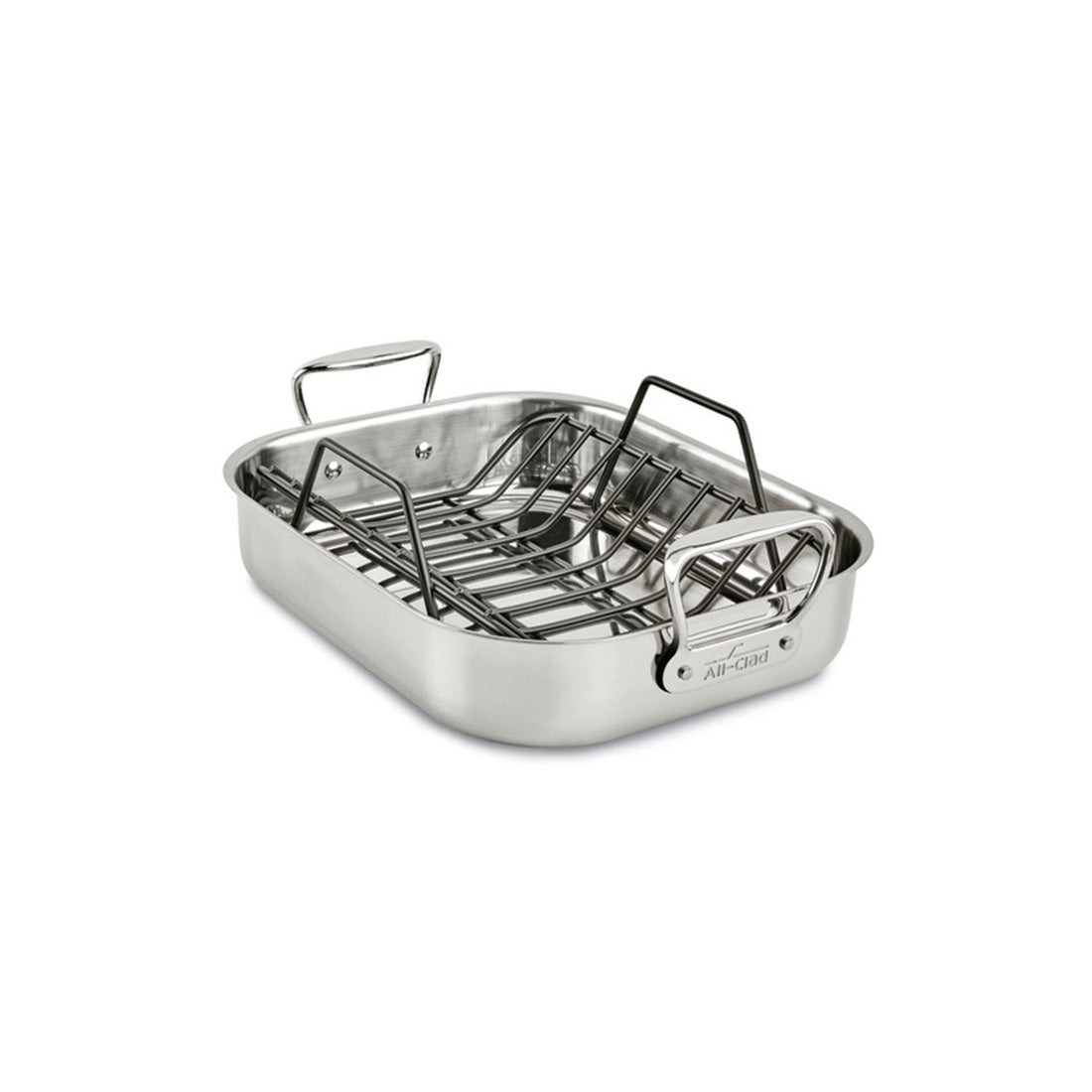 All-Clad Small Stainless Steel Roasting Pan with Rack