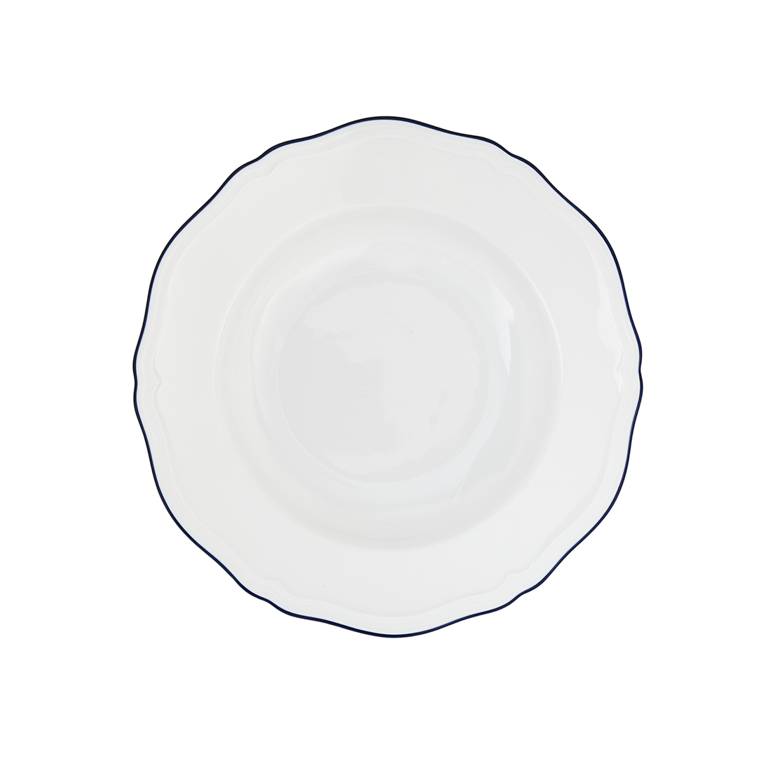 Corona Rim Soup Plate, Cobalto