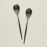 Cutipol Moon Matte Black Salad Servers