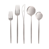 Moon Polished Stainless Steel 5-Piece Place Setting