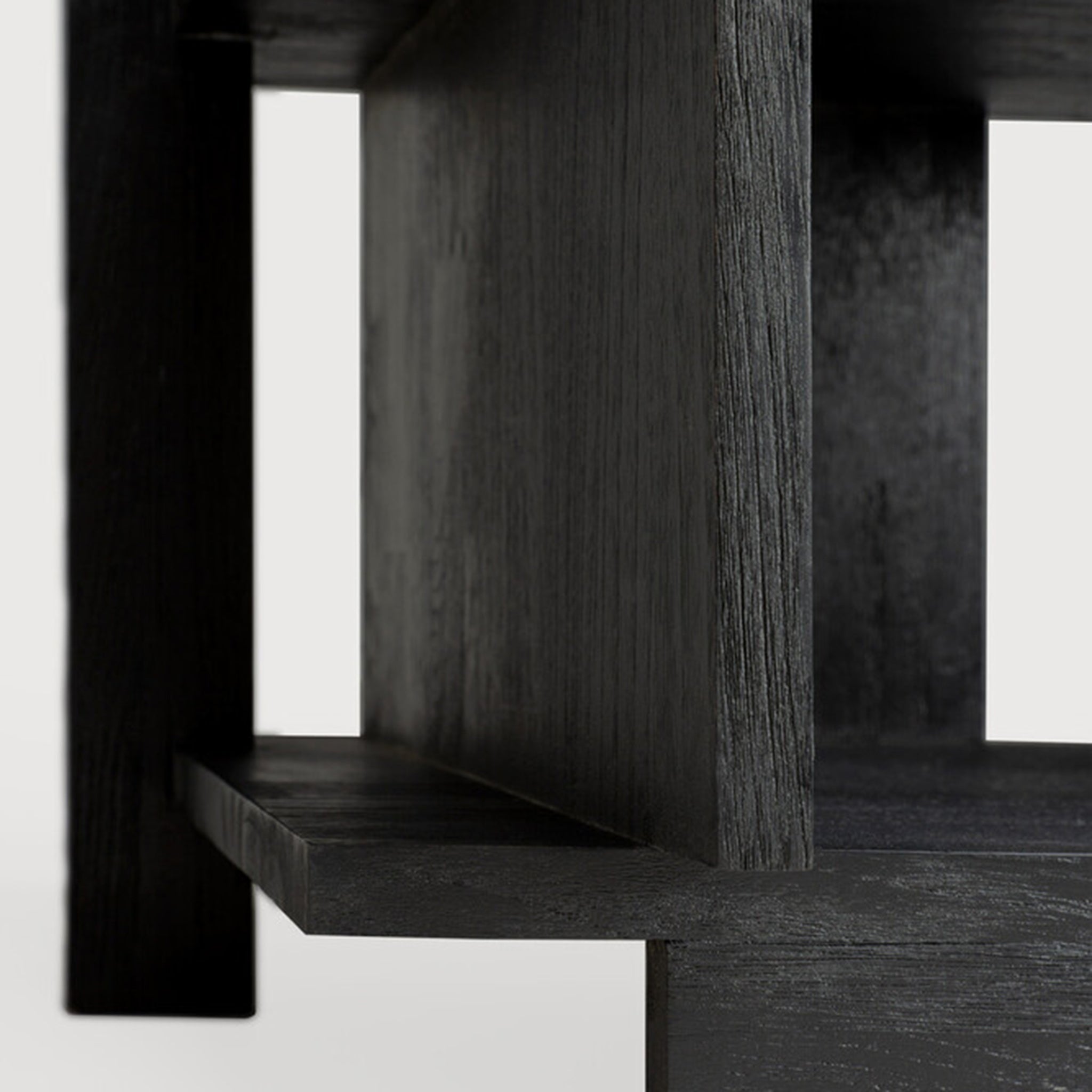 Teak Abstract Black Column