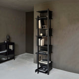 Teak Abstract Black Column