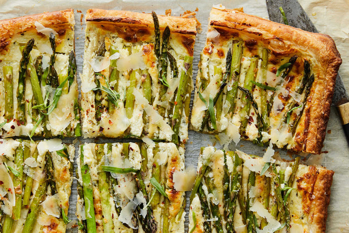 Asparagus, Goat Cheese and Tarragon Tart