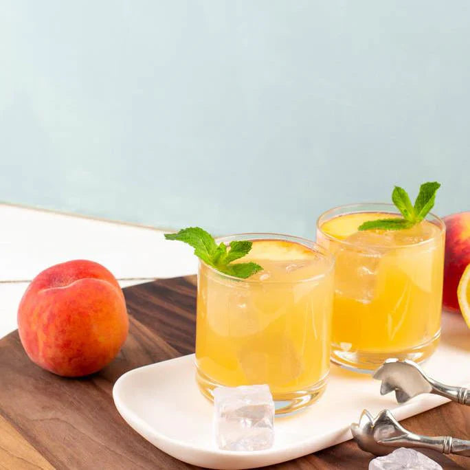 Grilled Peach Bourbon Smash