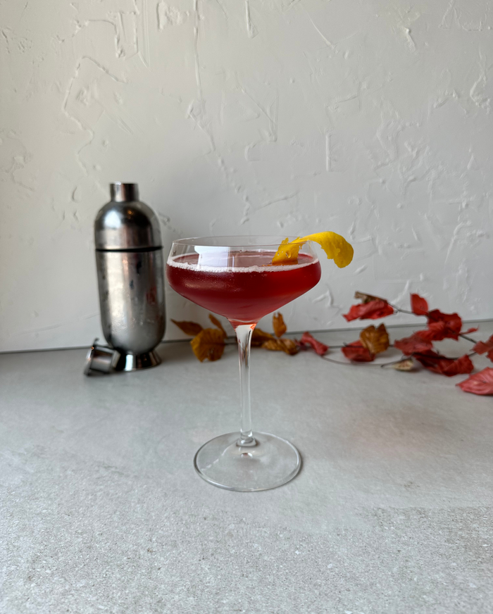 Ginger-Cranberry Whisky Sour