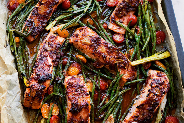 Puttanesca-Style Salmon Bake