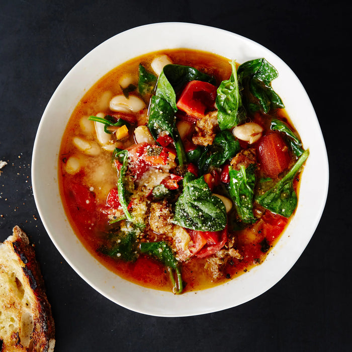 Spicy Sausage and White Bean Soup