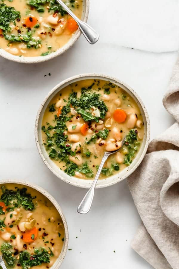 Tuscan Bean Soup with Squash and Kale