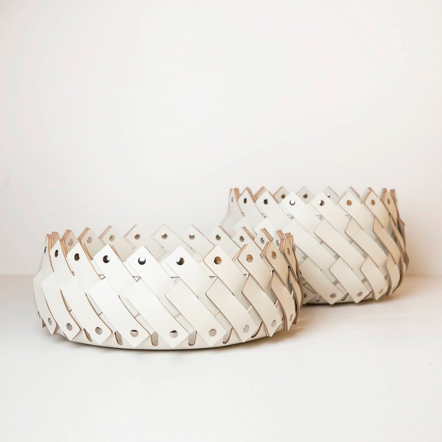 Pinetti Woven Leather Baskets | Made in Italy