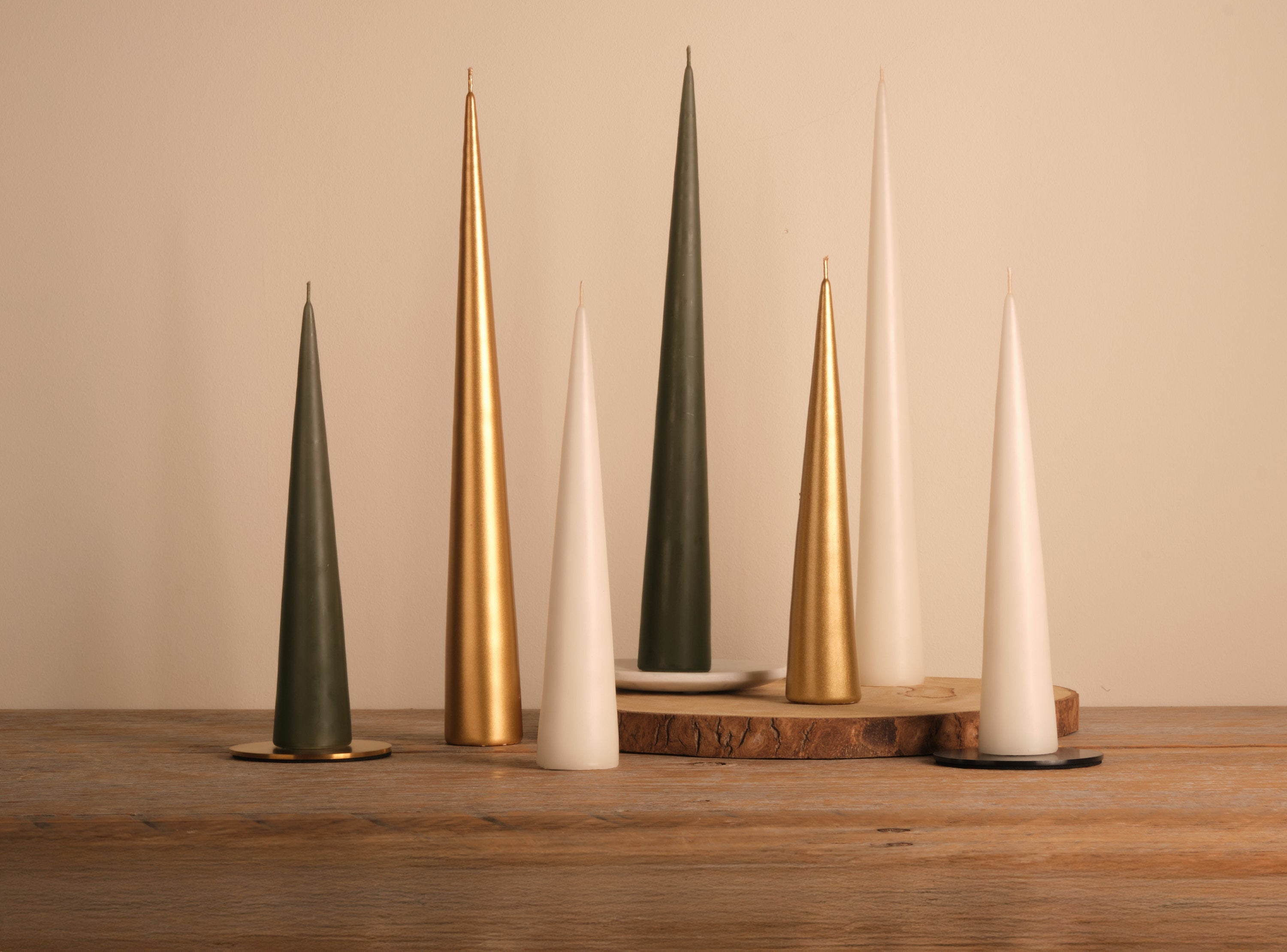 Cone Candles & Candle Plates