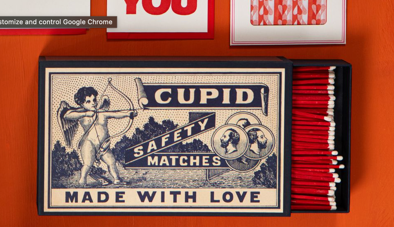 Luxury Letterpress Matches
