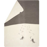 Skiers Reversible Throw, Grey/Charcoal