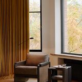 Panel Lounge Chair, Teak Dark Brown