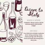 Escape to Italy: Exclusive Wine Tasting Workshop