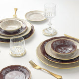 Oriente Italiano Rim Soup Plate, Meringa
