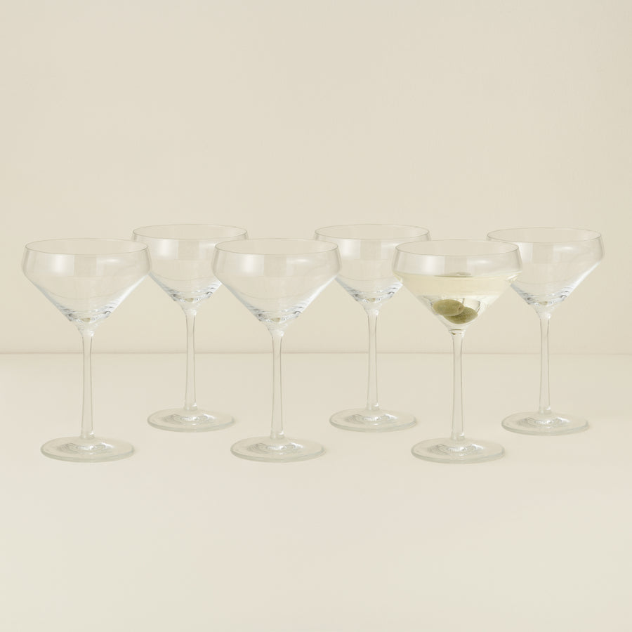 Pure Martini Glass Set/6