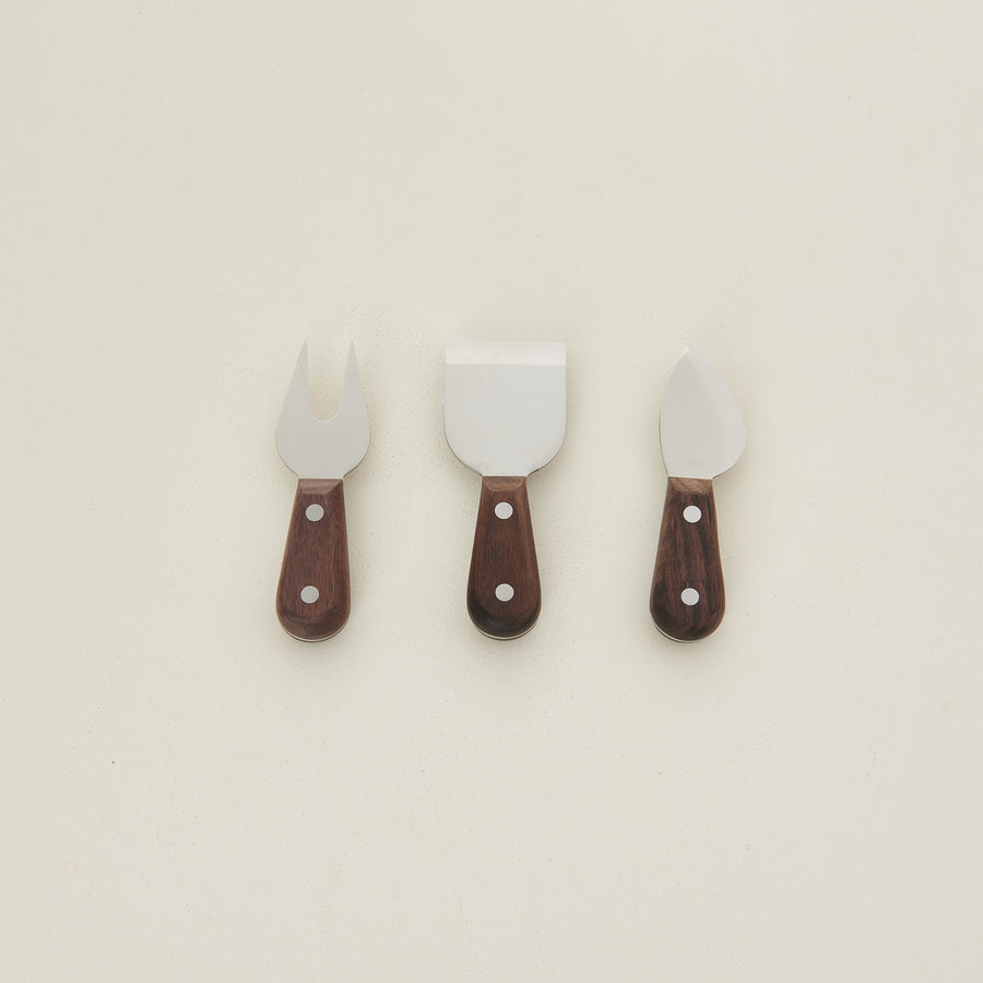 Rosewood Cheese Knives, Set/3